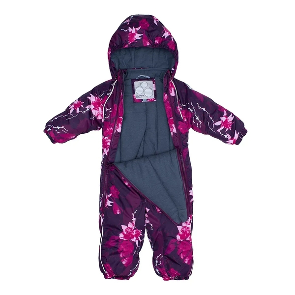 Дитячий зимовий комбінезон Huppa Orion 1, р.80, бордовий з принтом (36300114-91834-080) - Pampik - 4