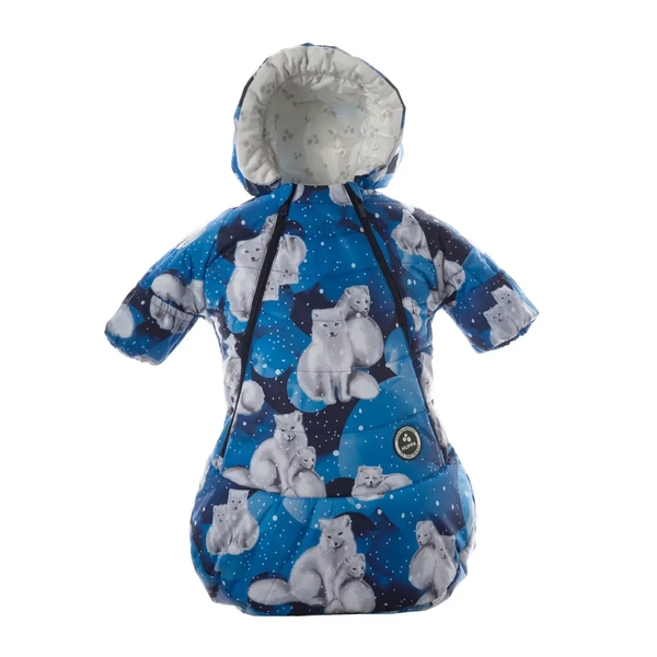 Спальний мішок-конверт Huppa Zumi, р.56, темно-синій з принтом (32640030-23186-056) - Pampik