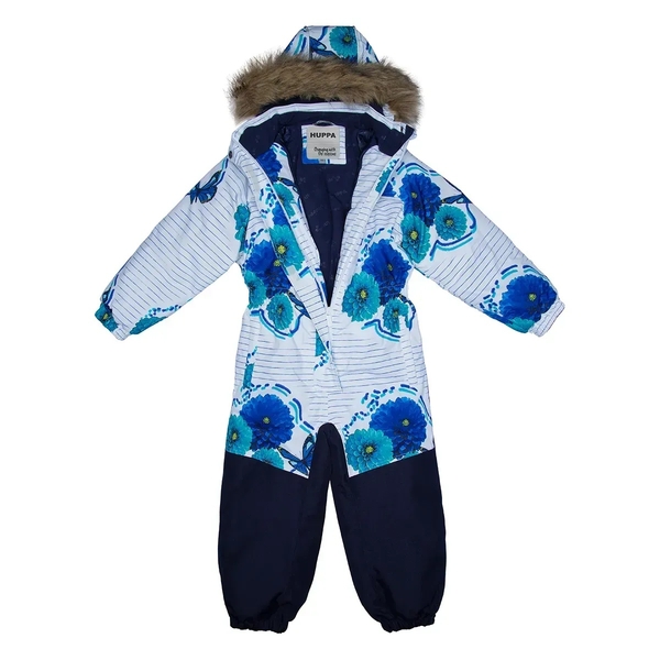 Дитячий зимовий комбінезон Huppa Chloe 1, р.110, білий з принтом (36190130-01020-110) - Pampik - 4