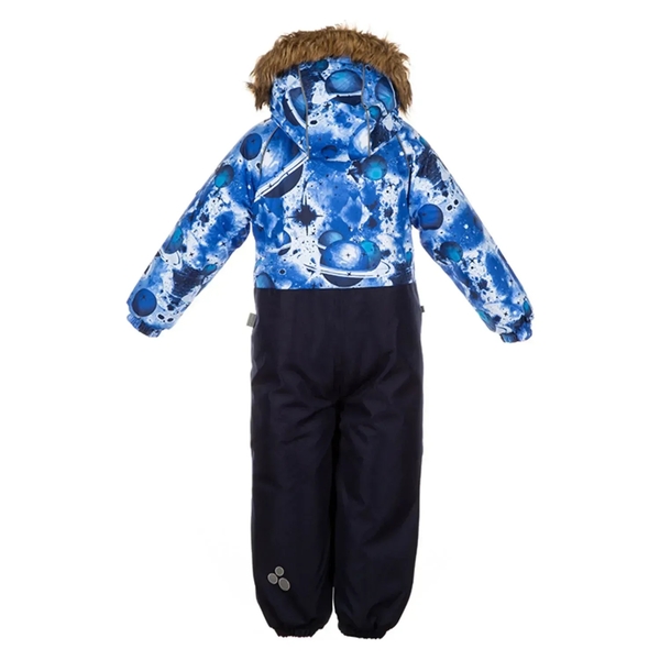 Детский зимний комбинезон Huppa Fenno, р.122, синий с принтом (36240030-82735-122) - Pampik - 2