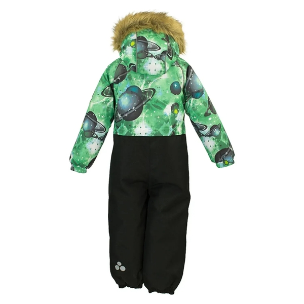 Детский зимний комбинезон Huppa Fenno, р.122, зеленый с принтом (36240030-82707-122) - Pampik - 2