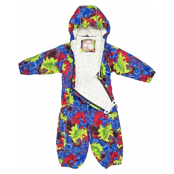 Дитячий демісезонний комбінезон Huppa Golden, р.62, синій з принтом (36080010-82235-062) - Pampik - 4