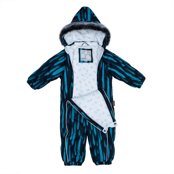 Детский зимний комбинезон Huppa Reggie 1, р.80, голубой с принтом (36020130-92636-080) - Pampik - 4