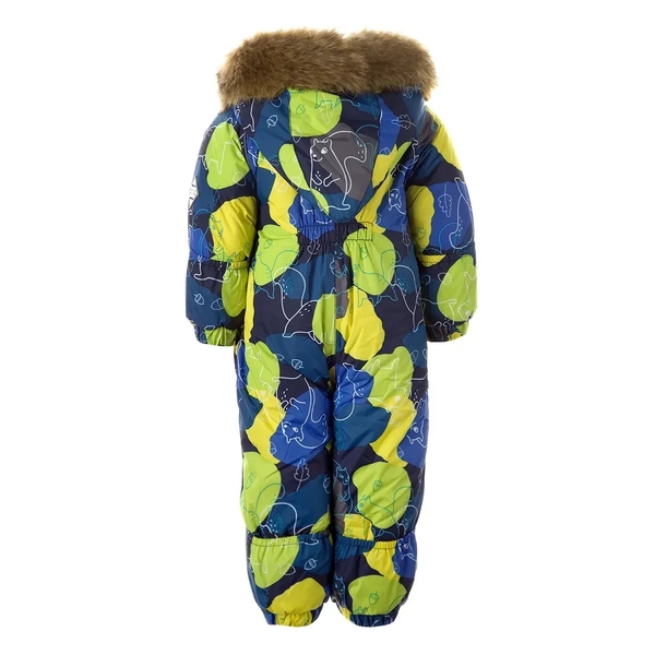Детский зимний комбинезон Huppa Keira, р.68, темно-синий с принтом (31920030-14786-068) - Pampik - 2