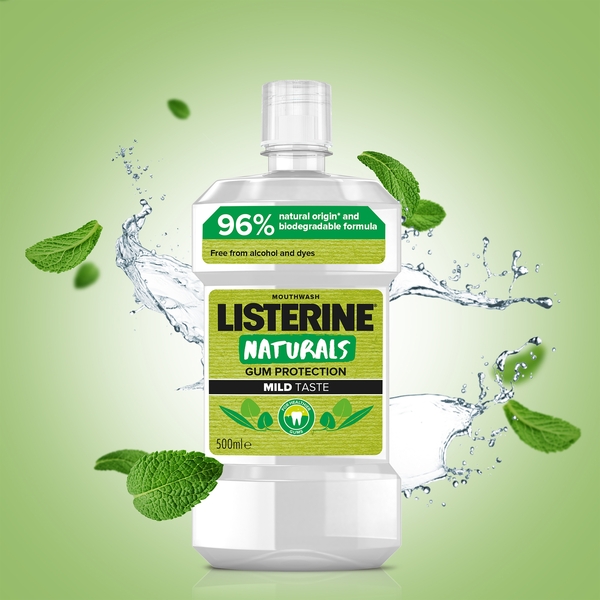 Ополіскувач для ротової порожнини Listerine Naturals, 500 мл - Pampik - 2