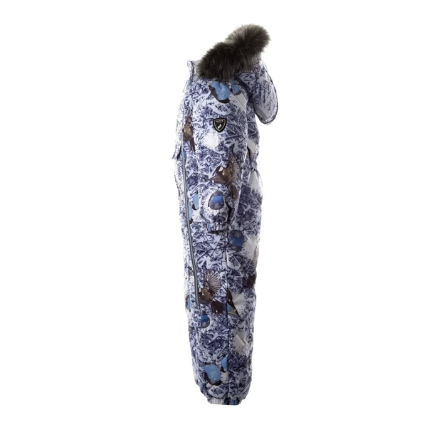 Дитячий зимовий комбінезон-пуховик Huppa Beata 2, р.92, темно-синій з принтом (31930255-23386-092) - Pampik - 3