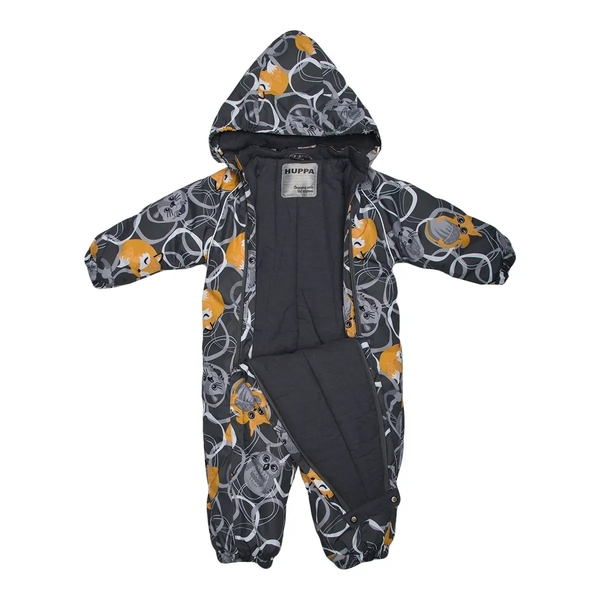 Детский зимний комбинезон Huppa Keira 1, р.80, серый с принтом (31920120-23248-080) - Pampik - 4