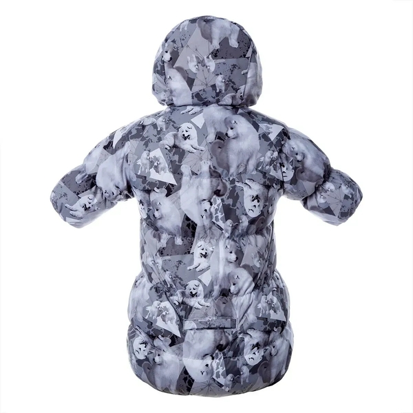 Спальний мішок-конверт Huppa Emily, пуховий, р.56, світло-сірий з принтом (32010055-02628-056) - Pampik - 2