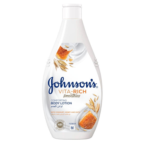 Лосьйон для тіла Johnson's Vita-Rich Смузі Доглядаючий, з йогуртом, вівсом і медом, 400 мл - Pampik