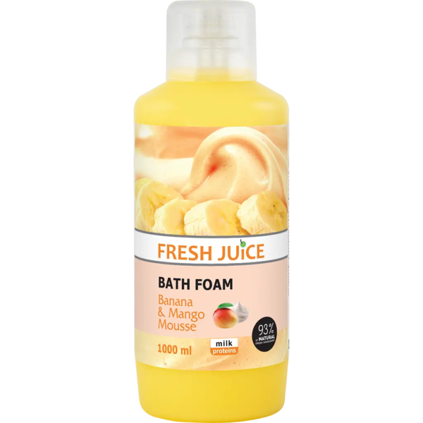Пена для ванн Fresh Juice Banana & Mango mousse, 1 л - Pampik