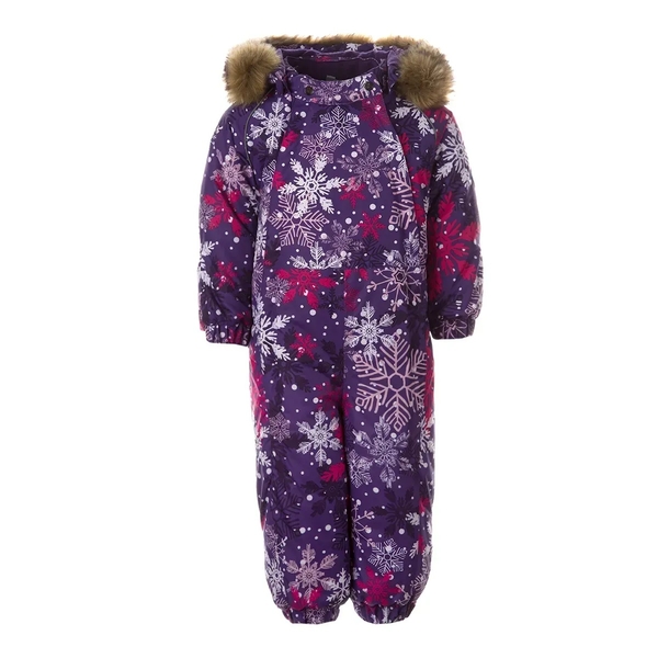 Детский зимний комбинезон Huppa Keira, р.62, лилoвый с принтом (31920030-14353-062) - Pampik
