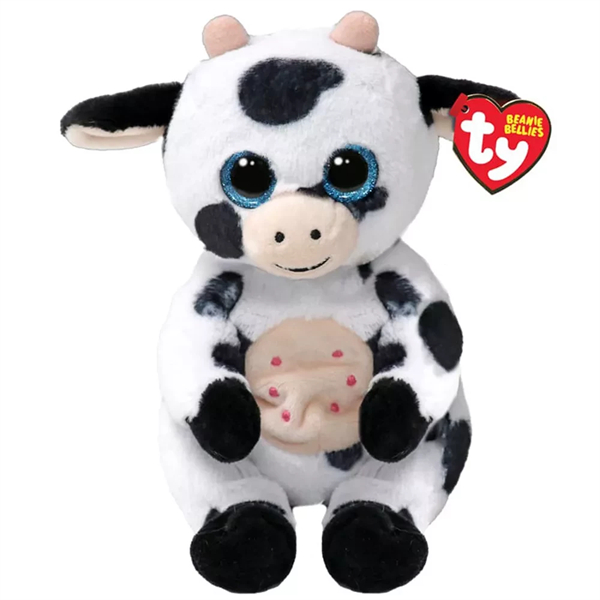 М'яка іграшка TY Beanie Bellies Корівка Cow, 25 см (41287) - Pampik