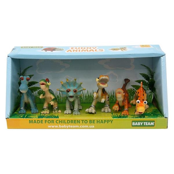 Набір фігурок Baby Team Динозаври, 6 шт. (8832) - Pampik - 2