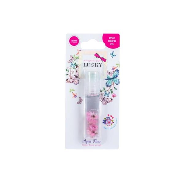 Дитяча олія-блиск для губ Lukky Aqua Fleur з рожевими квітами, 8 мл (T22004) - Pampik - 2