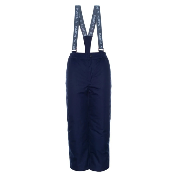 Брюки демисезонные Huppa Freja, на подтяжках, р.XS, темно-синий (21700010-00086-0XS) - Pampik