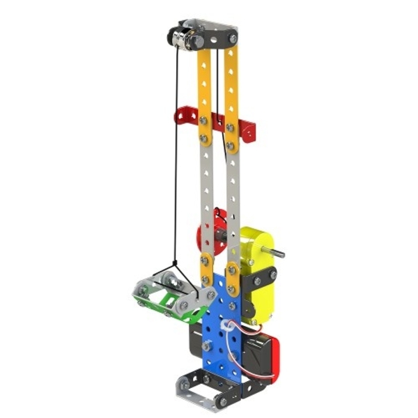 Конструктор металлический Zephyr Mechanix Robotix-2, с электромотором, 8 моделей, 166 элементов (1063) - Pampik - 7