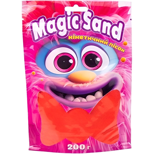 Кінетичний пісок Strateg Magic Sand, червоний, 200 г (39401-6) - Pampik