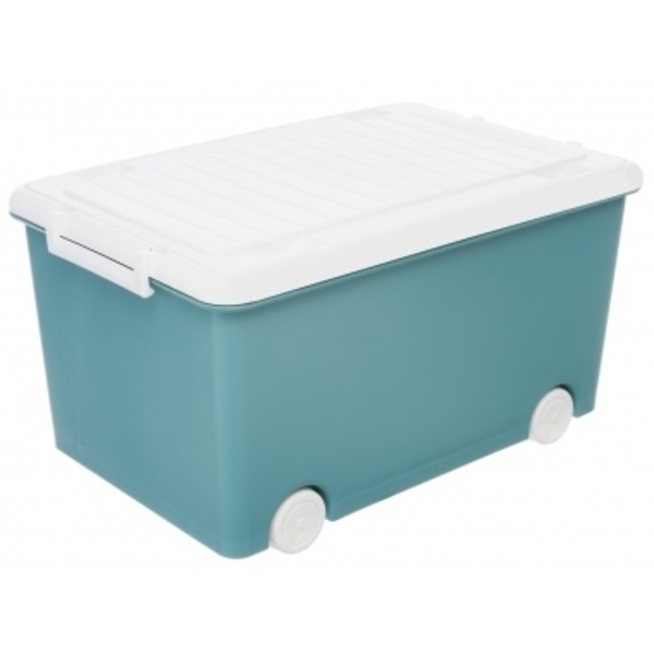 Ящик для зберігання іграшок Tega Baby Multifuncional, 50х32 см, бірюзовий (PW-002-165) - Pampik