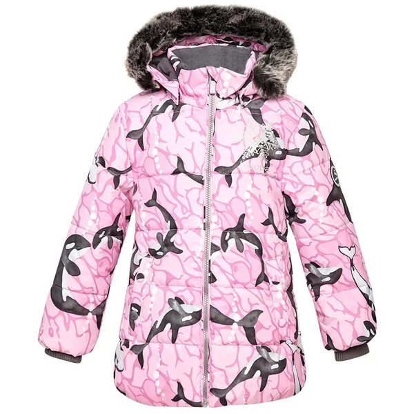 Куртка зимова Huppa Melinda, р.92, світло-рожевий з принтом (18220030-13303-092) - Pampik