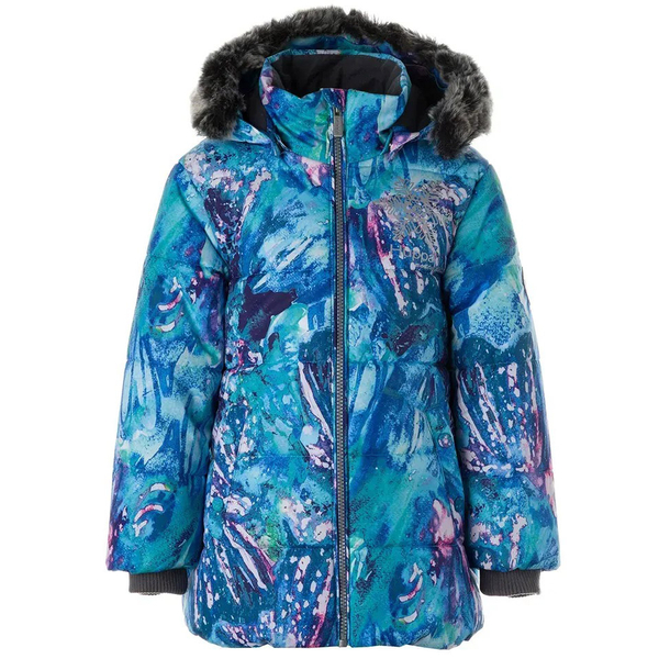 Куртка зимняя Huppa Melinda, р.80, голубой с принтом (18220030-11436-080) - Pampik