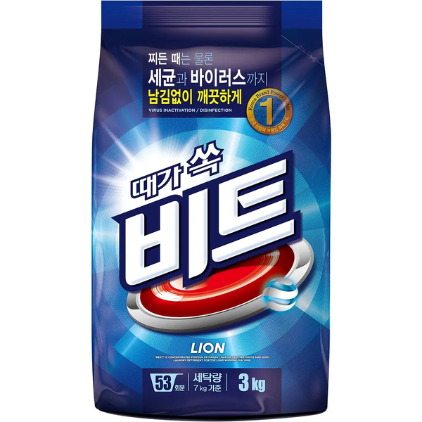 Стиральный порошок Lion Beat, концентрированный, 3 кг - Pampik