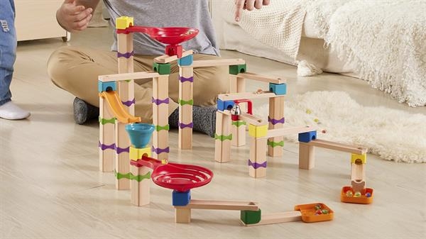 Конструктор-лабиринт Hape Marble Run Трюки и повороты 129 эл. (E1100) - Pampik - 8