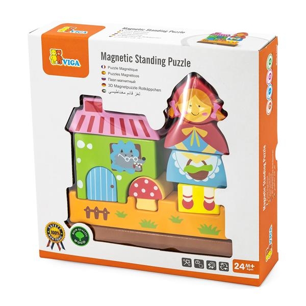 Магнітний пазл Viga Toys Червона Шапочка (50075) - Pampik - 2