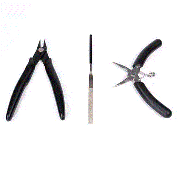 Набор инструментов для сборки моделей Metal Time Pro Cutters Toolkit кусачки, плоскогубцы и надфиль (CTRS-3) - Pampik