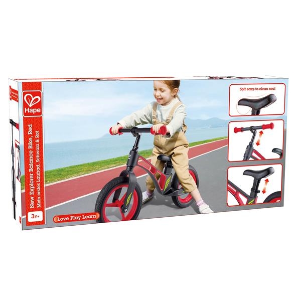 Биговел Hape Новое исследование двухколесный 12" красный (E1080) - Pampik - 8