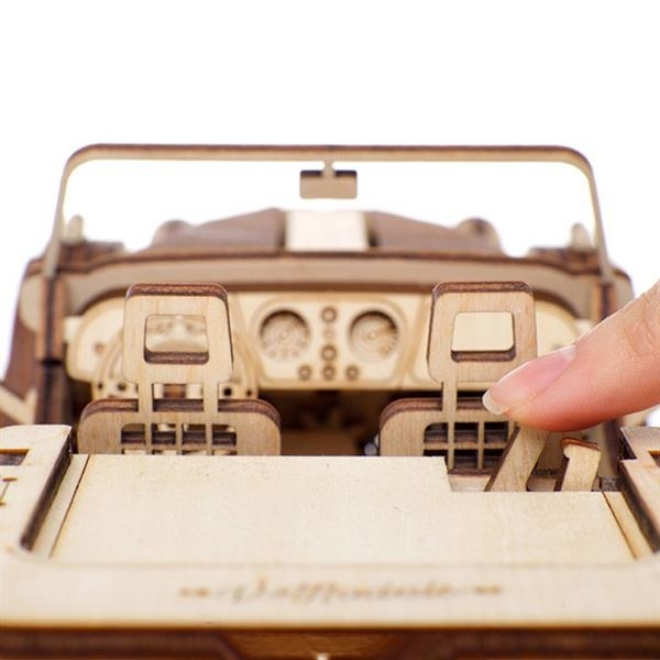 Дерев'яний механічний 3D конструктор Ugears Родстер VM-01 (70052) - Pampik - 11