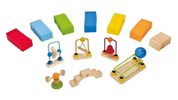 Динамічний конструктор Hape Ефект доміно, 107 елементів (E1042) - Pampik - 7