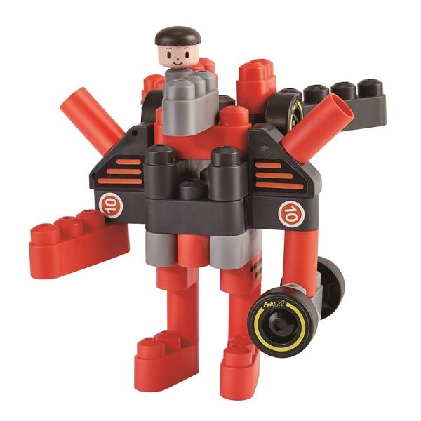 Конструктор PolyM Гоночный автомобиль, 31 деталь (760020) - Pampik - 6