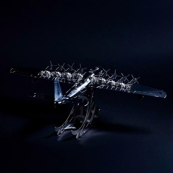 Колекцiйна модель-конструктор Metal Time Celestial Hercules Spruce Goose H-4 Aircraft Літак механічний (MT100) - Pampik - 6