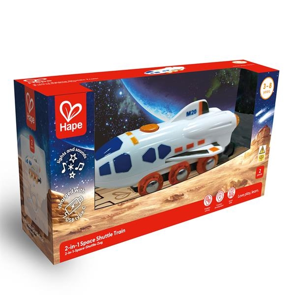 Игрушечный шаттл Hape к железной дороге (E3872) - Pampik