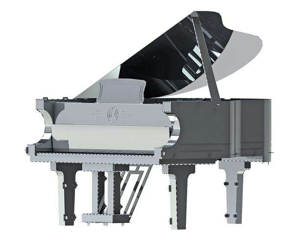 Колекційна модель-конструктор Metal Time Рояль, зі звуком (MT011) - Pampik - 2