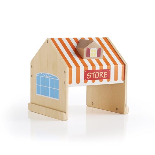 Набір будівель Guidecraft Block Play до дороги з дерева, 6 шт. (G6716) - Pampik - 7