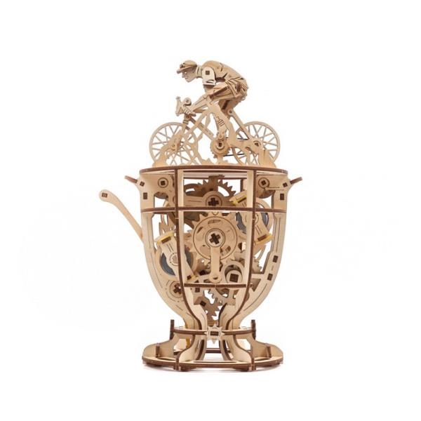 Деревянный механический конструктор Ugears Автоматон Велосипедист (70148) - Pampik - 2