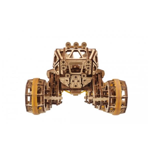 Дерев'яний механічний 3D конструктор Ugears Пілотований марсохід, 562 деталі (70206) - Pampik - 7
