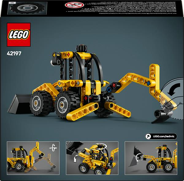 Конструктор LEGO Technic Екскаватор-навантажувач 104 деталі (42197) - Pampik - 3