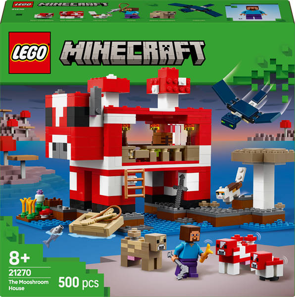 Конструктор LEGO Minecraft Грибний будинок, 500 деталей (21270) - Pampik