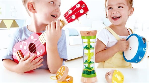 Набір музичних інструментів Hape Гавайська вечірка 5 в 1 (E0339) - Pampik - 8