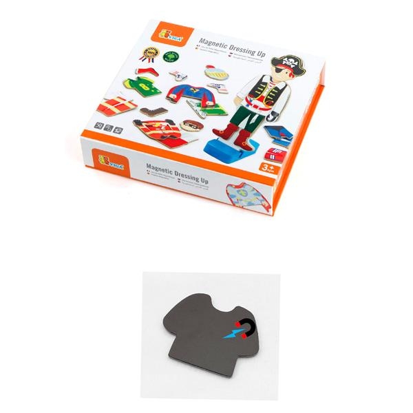 Набор магнитов Viga Toys Гардероб мальчика (50021) - Pampik - 4