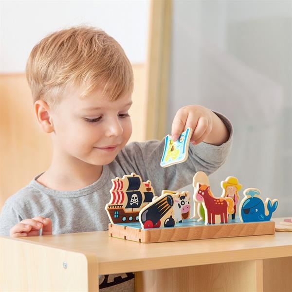 Дерев'яний ігровий набір Viga Toys Простір і відстань (50183) - Pampik - 3