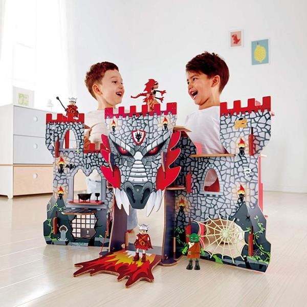 Деревянный игрушечный замок викингов Hape (E3025) - Pampik - 7