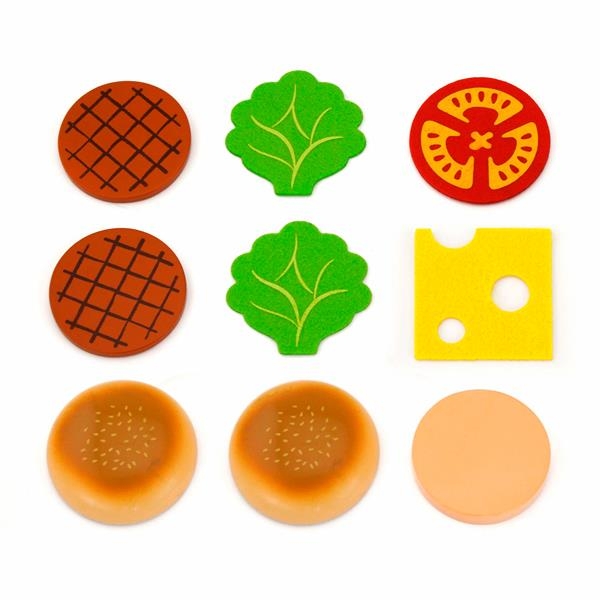 Іграшкові продукти Viga Toys Дерев'яні гамбургер і кола (51602) - Pampik - 3