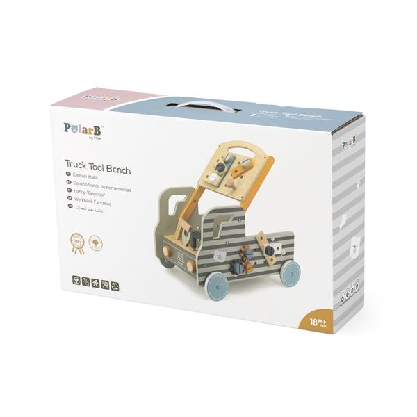 Деревянная машинка с инструментами PolarB (44066) - Pampik - 9