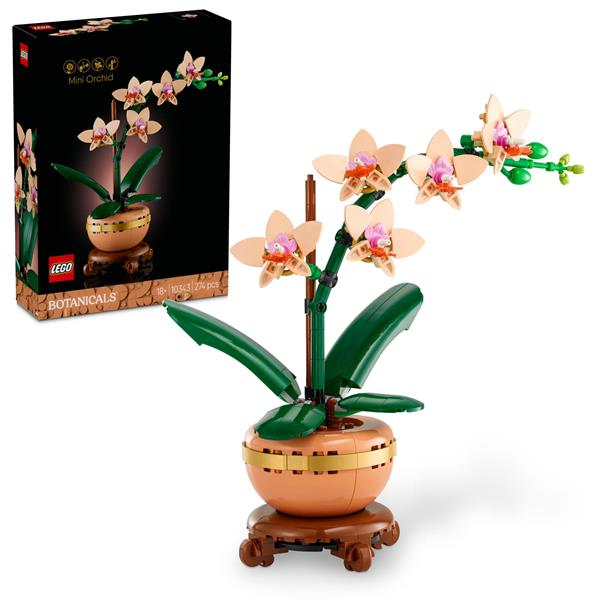 Конструктор LEGO Botanicals Мини орхидея 274 детали (10343) - Pampik
