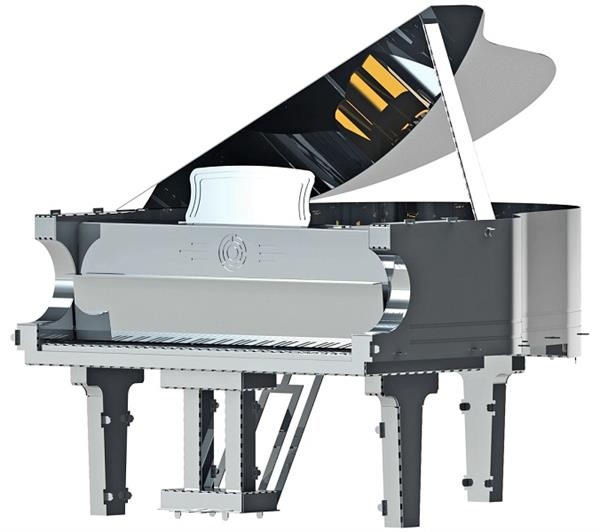 Колекційна модель-конструктор Metal Time Рояль, зі звуком (MT011) - Pampik - 5