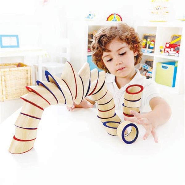 Головоломка из бамбука Hape Totter Tower Башня (E5524) - Pampik - 3