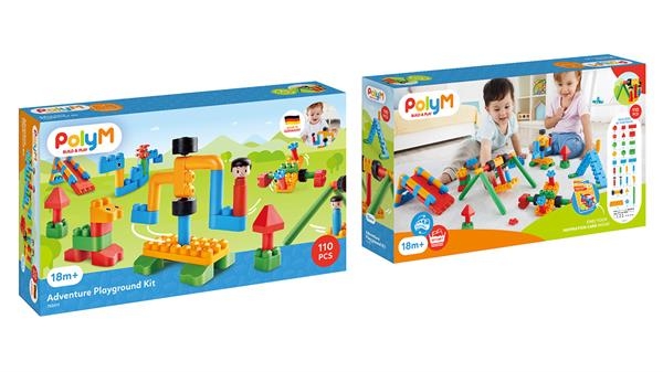 Конструктор PolyM Ігровий майданчик, 110 деталей (760011) - Pampik - 19